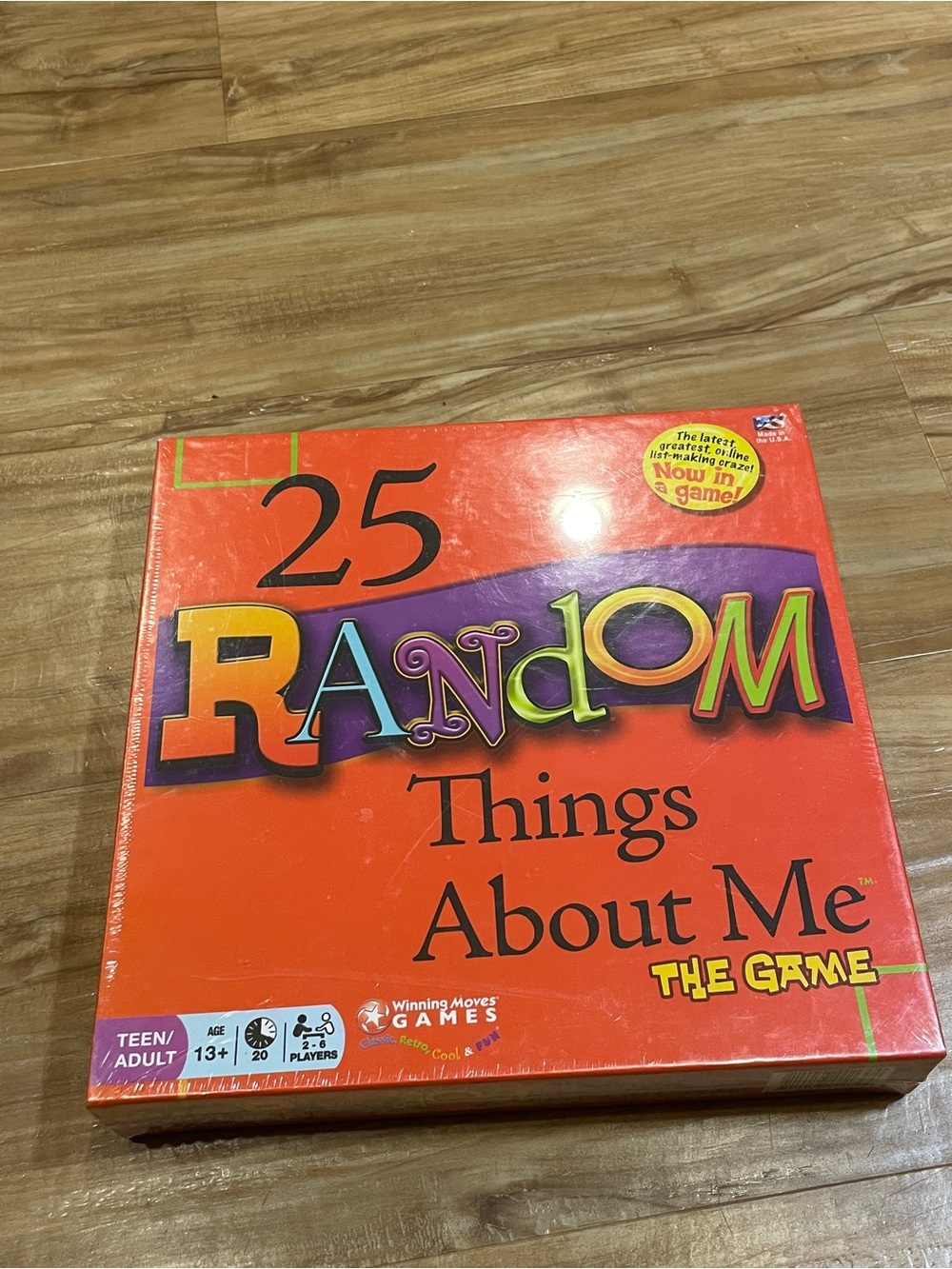 25 Random Things About Me The Game SEALED Winning Moves 2009 Trivia
